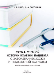 Схема учебной истории болезни пациента с заболеванием кожи и подкожной клетчатки- фото